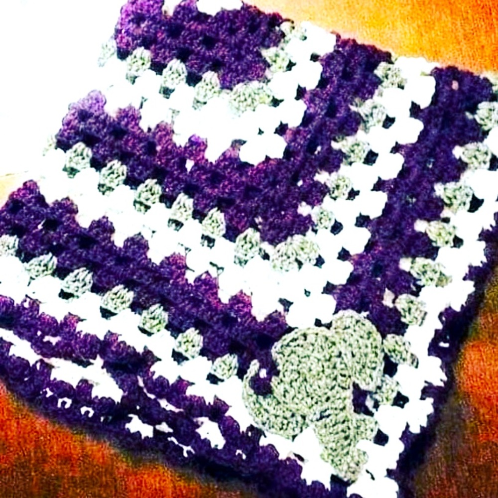 Crochet Granny Square Ella The Elephant Blanket